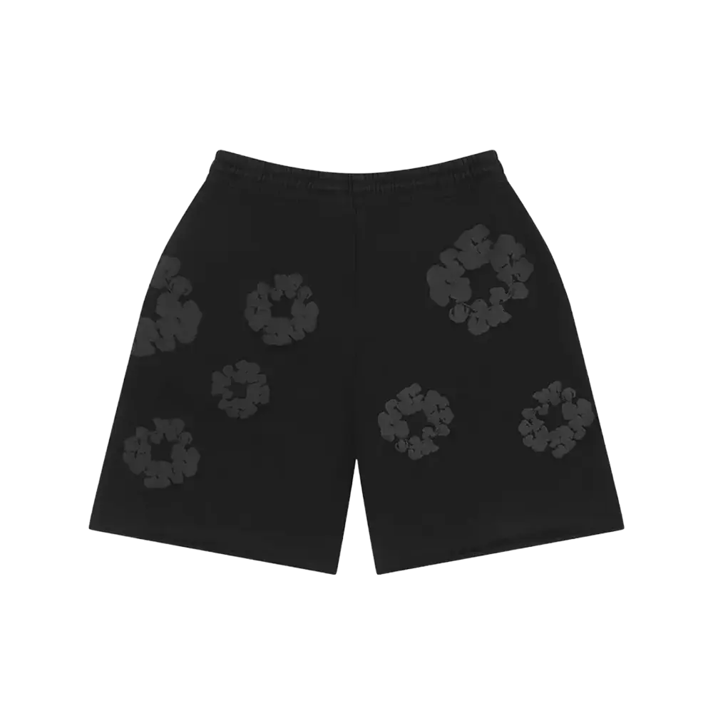 Denim Tears Mono Wreath Sweatshorts Black