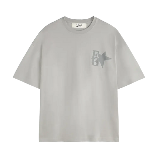 Fakegods Star Boxy Tee Light Grey