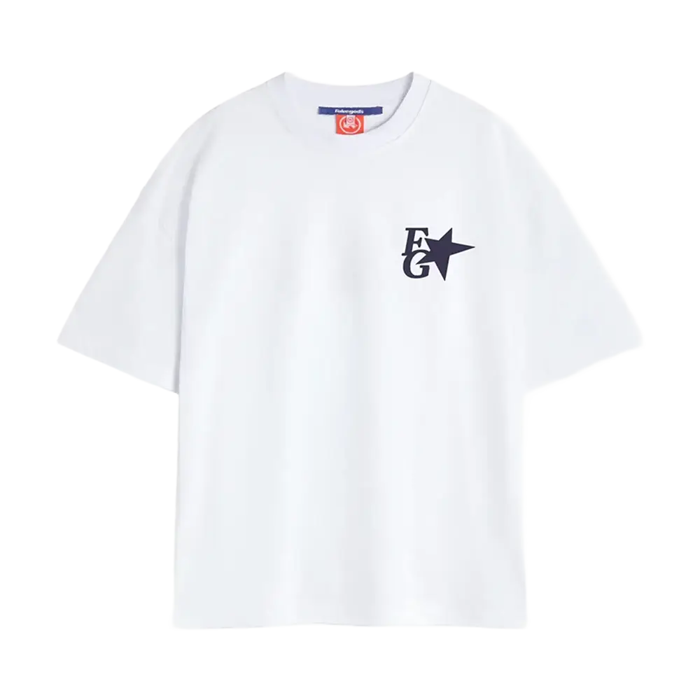 Fakegods Star Boxy Tee White
