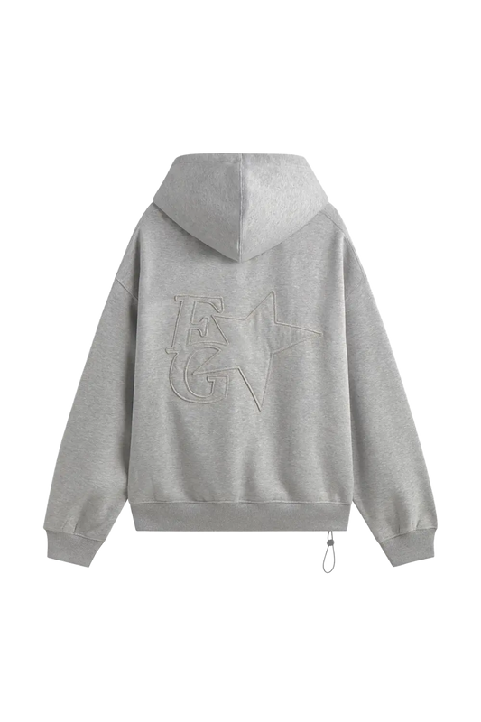 Fakegods Star Hoodie Grey Melange