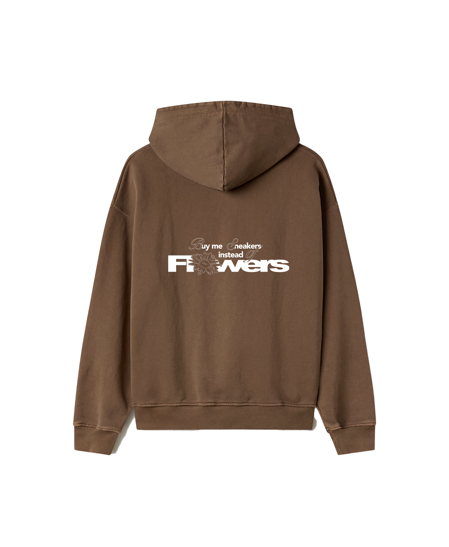 Flowers Brown Hoodie