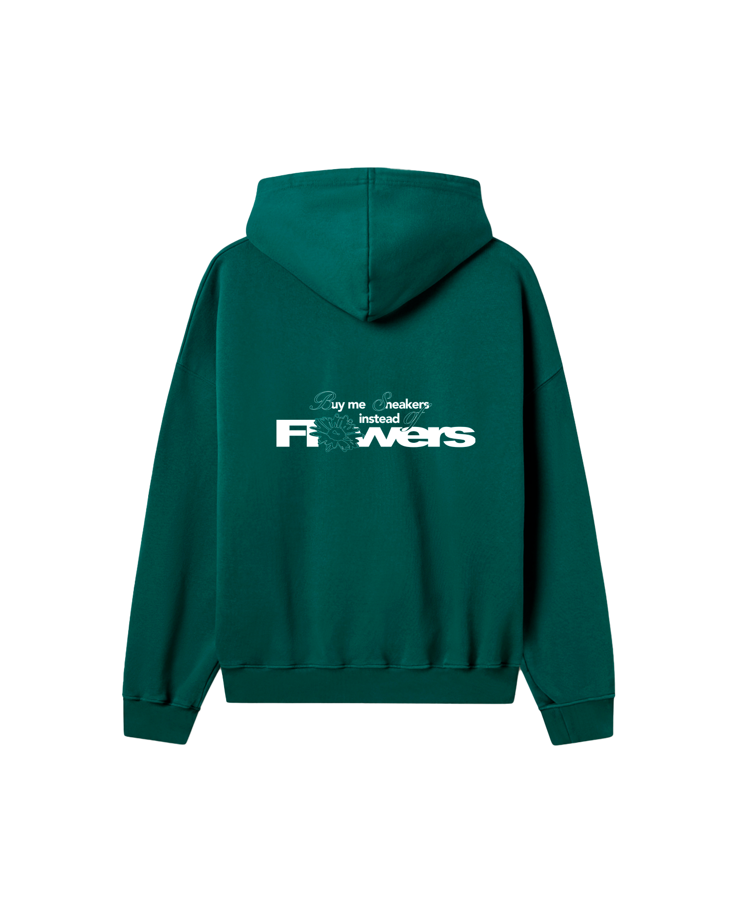 Flowers Green Hoodie