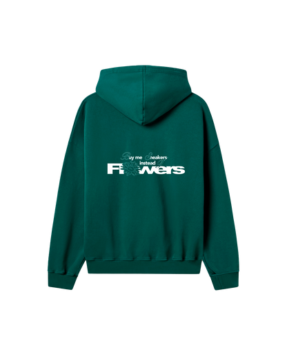 Flowers Green Hoodie