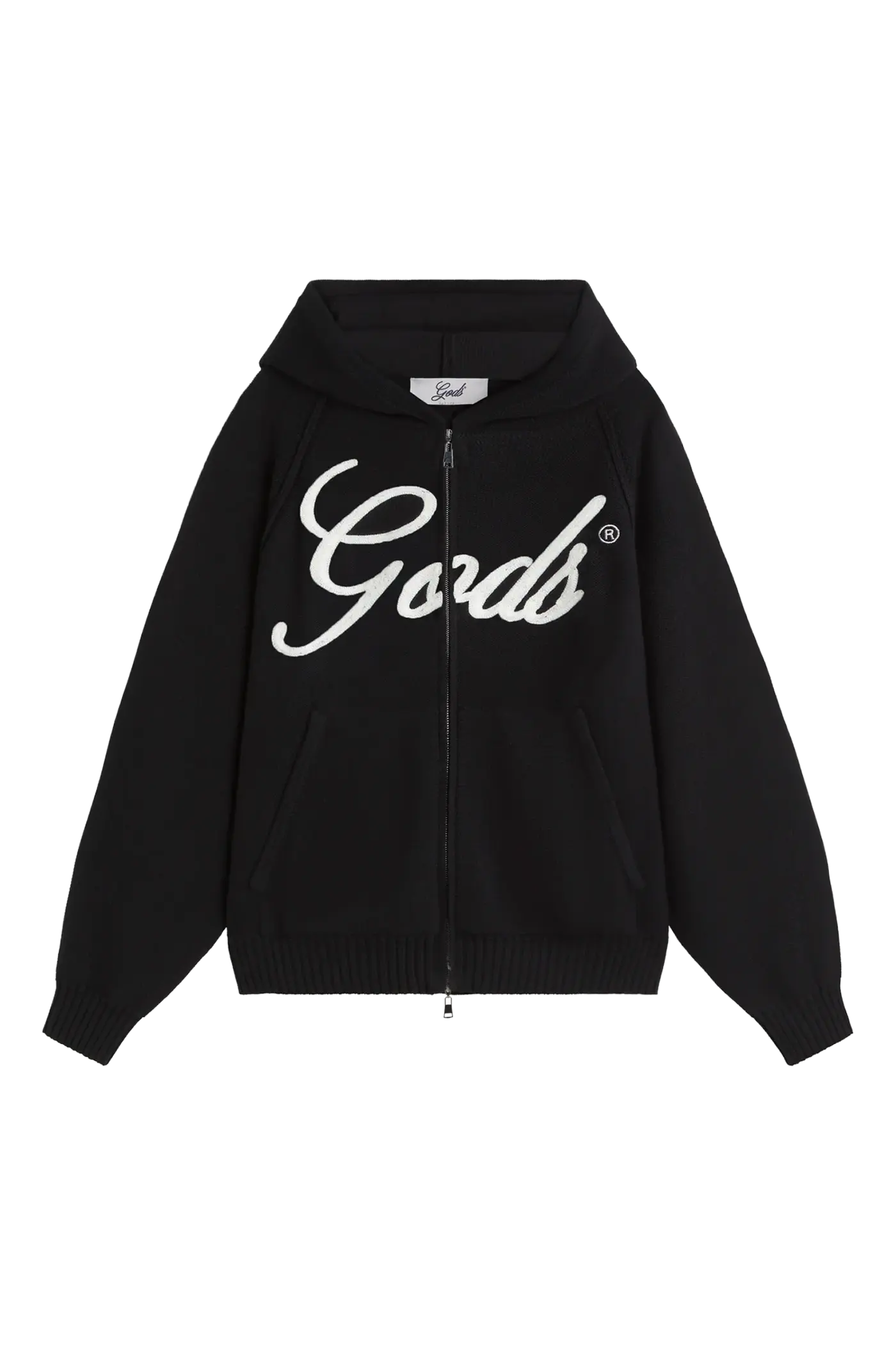 Fake Gods Knitted Zipper Black