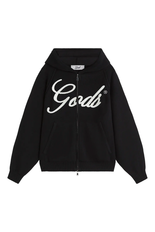 Fake Gods Knitted Zipper Black