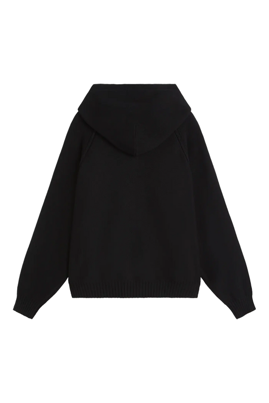 Fake Gods Knitted Zipper Black