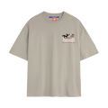 Fakegods Horse Race Tee Light  Grey