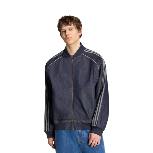 Adidas SST Denim Track Top Indigo Denim