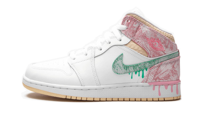 Air Jordan 1 Mid Paint Drip