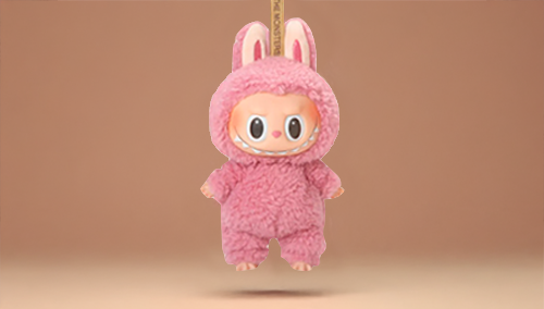 Labubu ZIMOMO ブラウン ピンクリボン ラブブ ジモモ 即日配送可能 Labubu ZIMOMO ブラウン ピンクリボン ラブブ ジモモ 即日配送可能