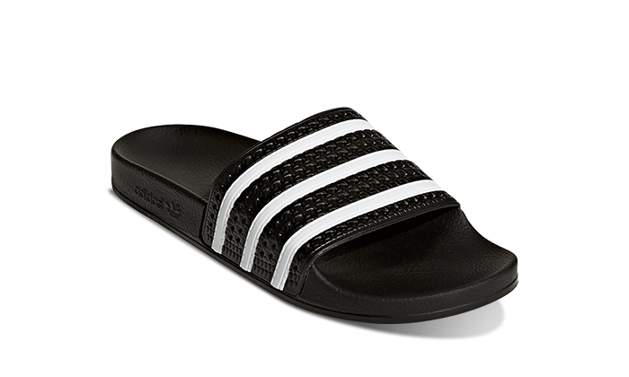 Newcop Adidas Adilette Slides Black White Zapatillas 2