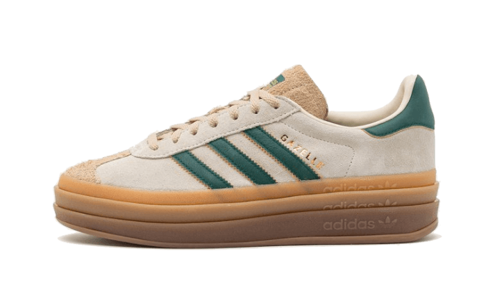 Newcop Adidas Gazelle Bold Magic Beige Collegiate Green Zapatillas 1
