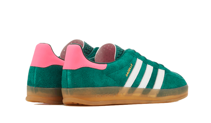 Newcop Adidas Gazelle Indoor Collegiate Green Lucid Pink Zapatillas 3