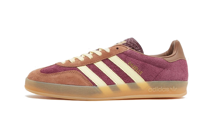 Newcop Adidas Gazelle Indoor Maroon Almost Yellow Zapatillas 1