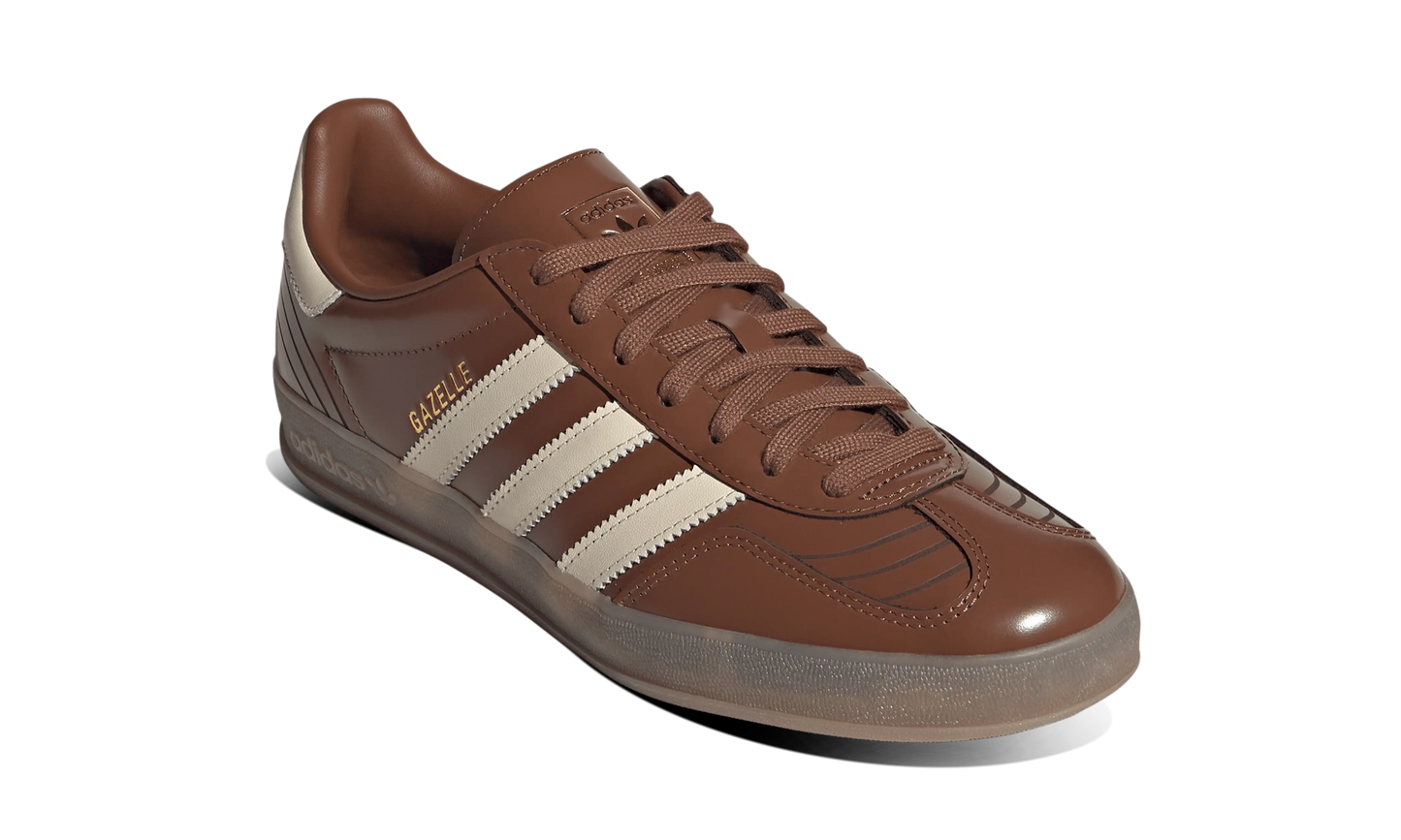 Newcop Adidas Gazelle Indoor Preloved Brown Wonder White Gum Zapatillas 3