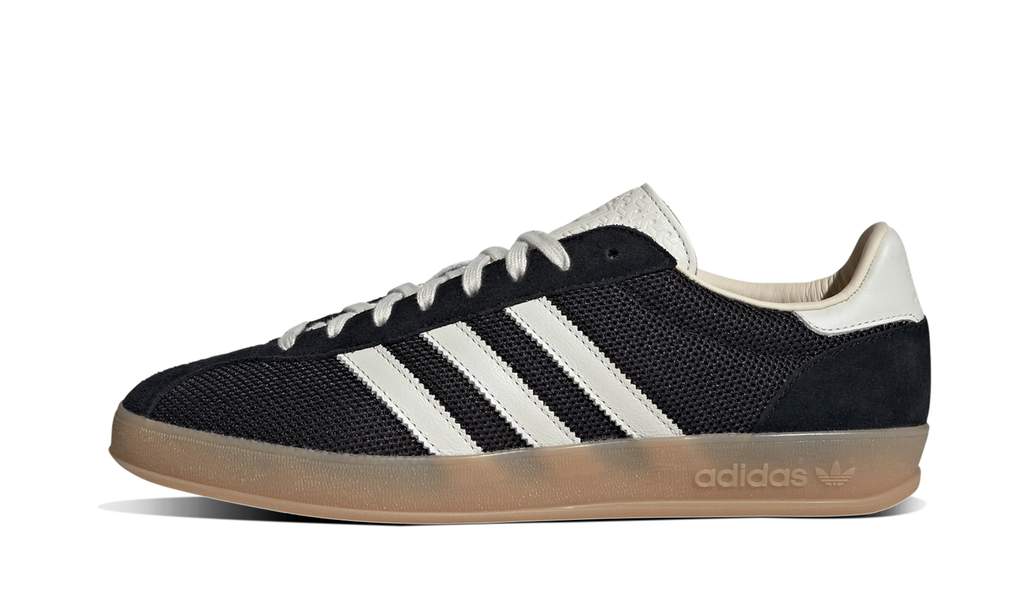 Newcop Adidas Mujer Gazelle Indoor Pro Core Black Off White Warm Sandstone Zapatillas 1