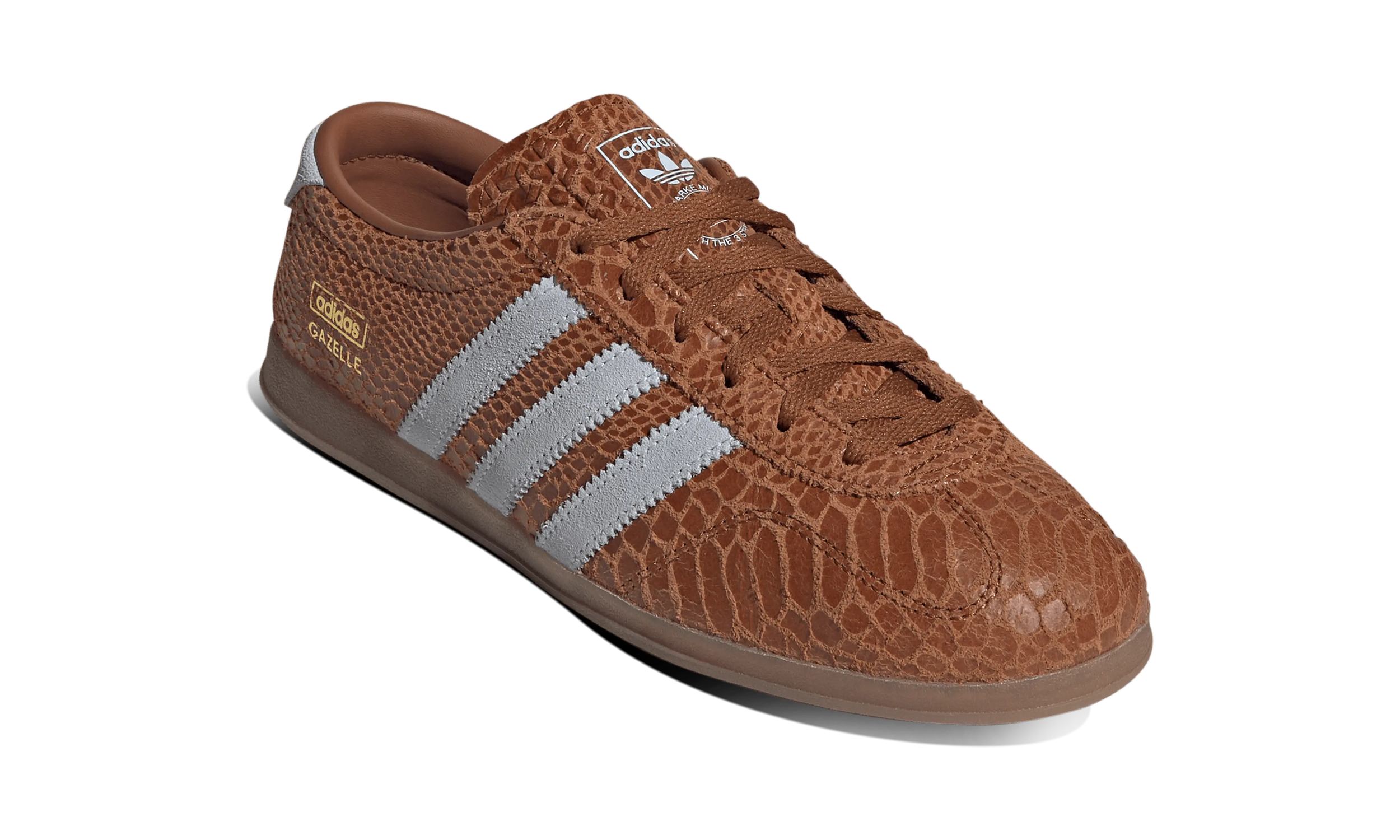 Newcop Adidas Mujer Gazelle Lo Pro Cognac Light Gray Zapatillas 2