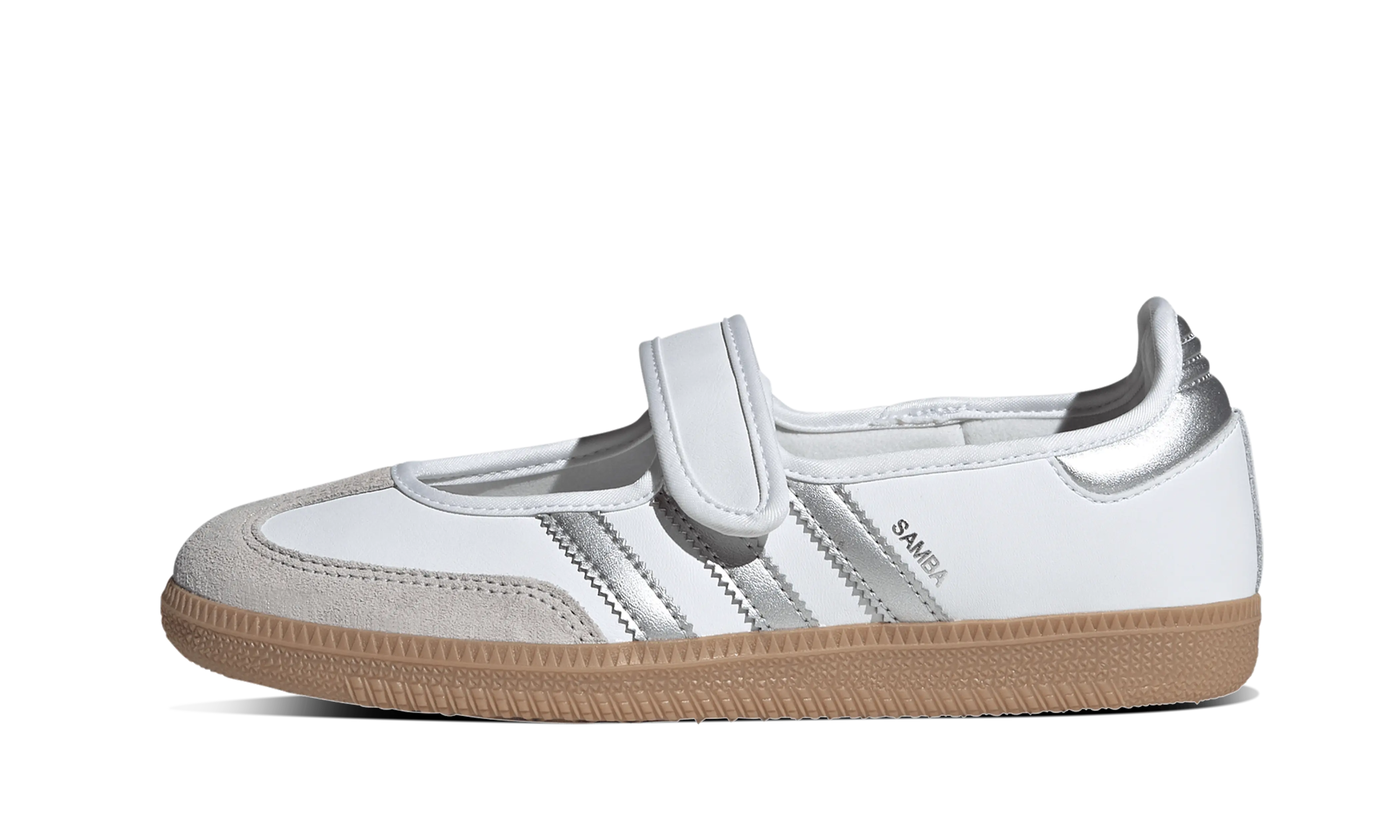 Newcop Adidas Mujer Samba Jane White Silver Metallic Zapatillas 1
