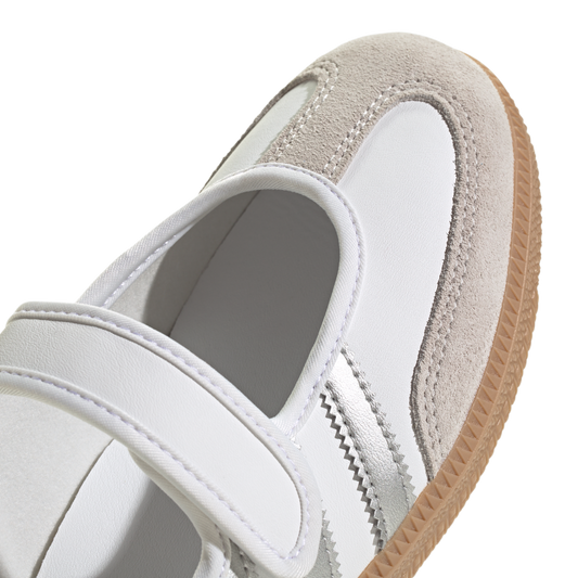 Newcop Adidas Mujer Samba Jane White Silver Metallic Zapatillas 5