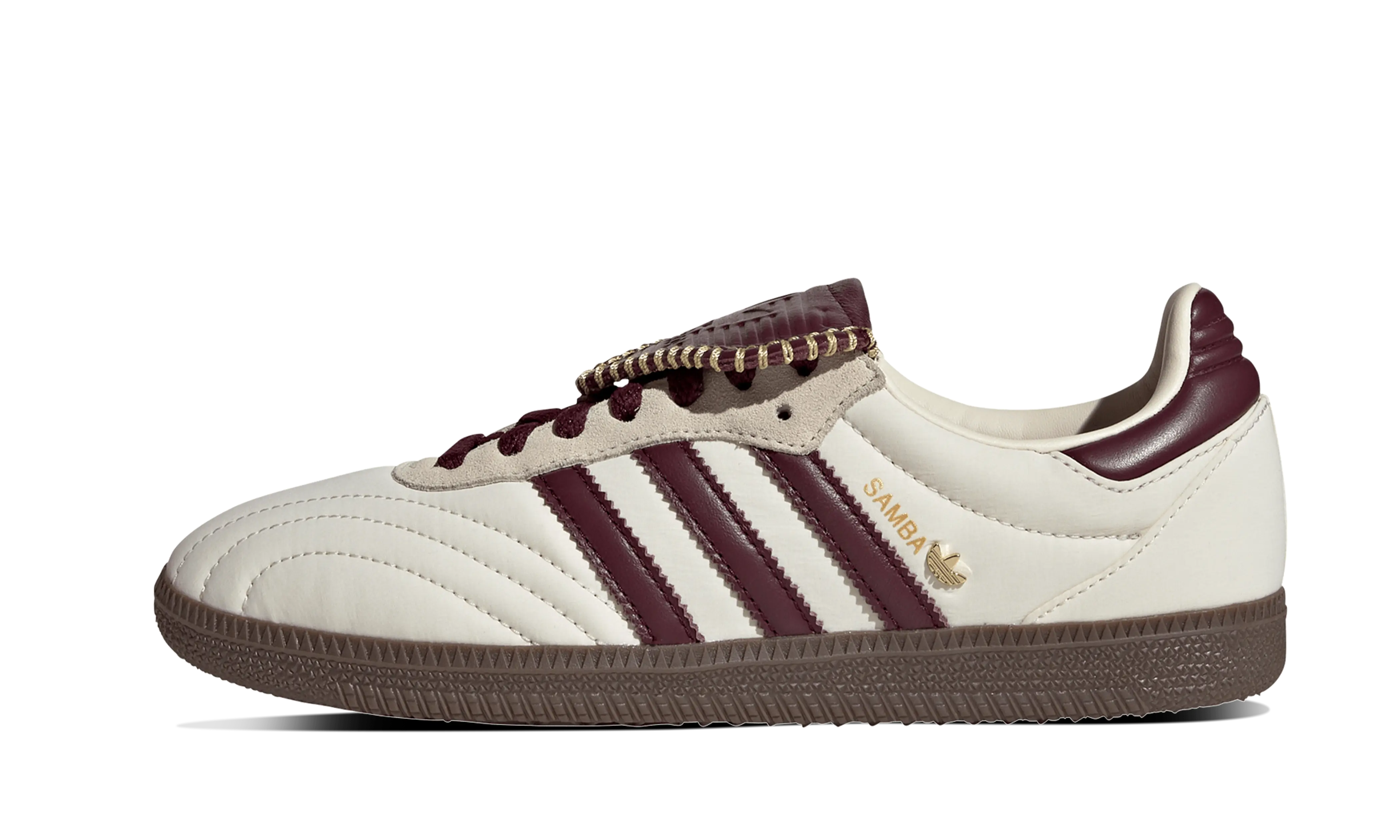 Newcop Adidas Mujer Samba Lt Cream White Maroon Zapatillas 1
