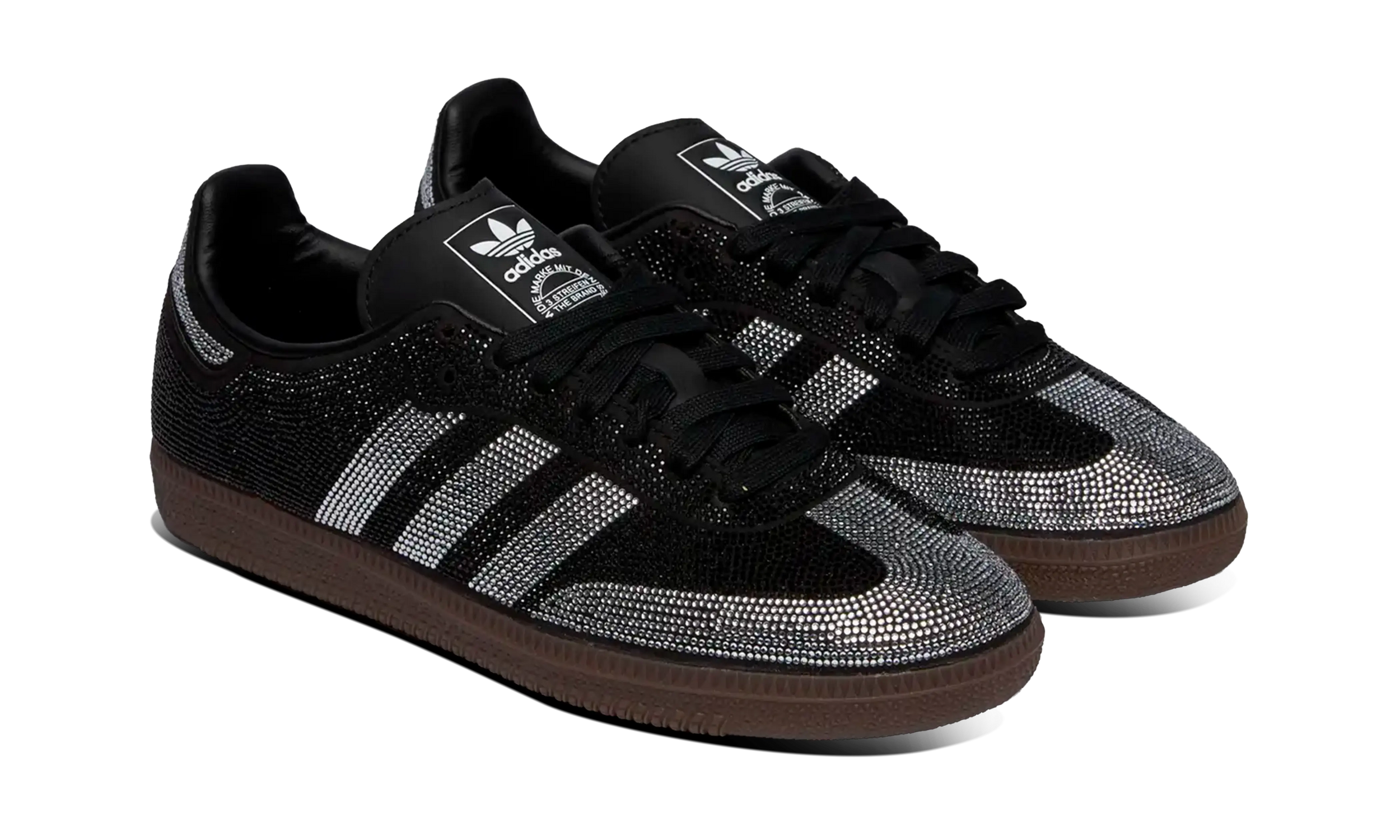 Newcop Adidas Mujer Samba Og Rhinestone Black Silver Zapatillas 3