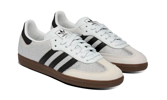 Newcop Adidas Mujer Samba Og Rhinestone Crystal White Silver Zapatillas 2