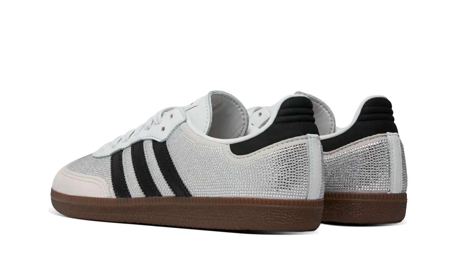 Newcop Adidas Mujer Samba Og Rhinestone Crystal White Silver Zapatillas 3