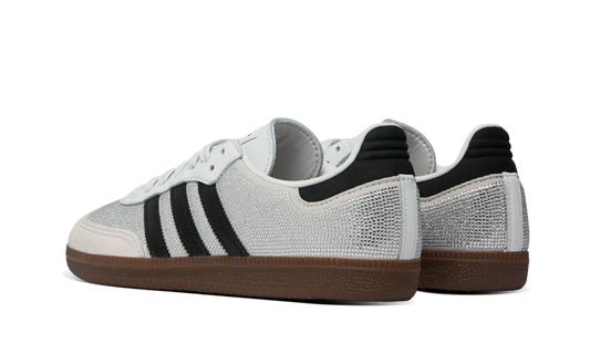Newcop Adidas Mujer Samba Og Rhinestone Crystal White Silver Zapatillas 3