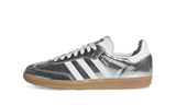 Adidas Mujer Samba OG Silver Metallic Cracked Leather
