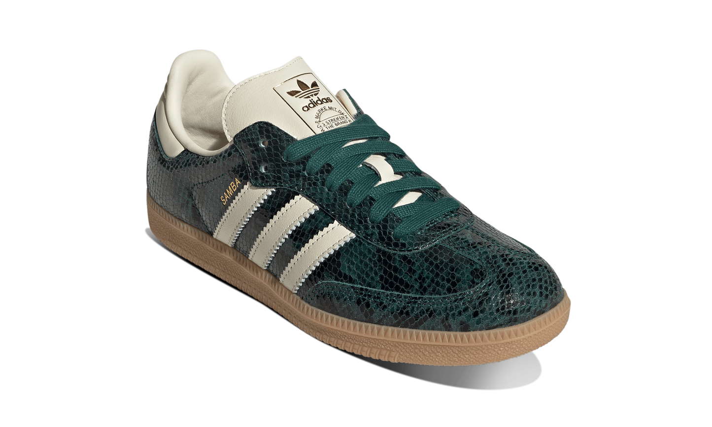 Newcop Adidas Mujer Samba Og Snakeskin Collegiate Green Zapatillas 2