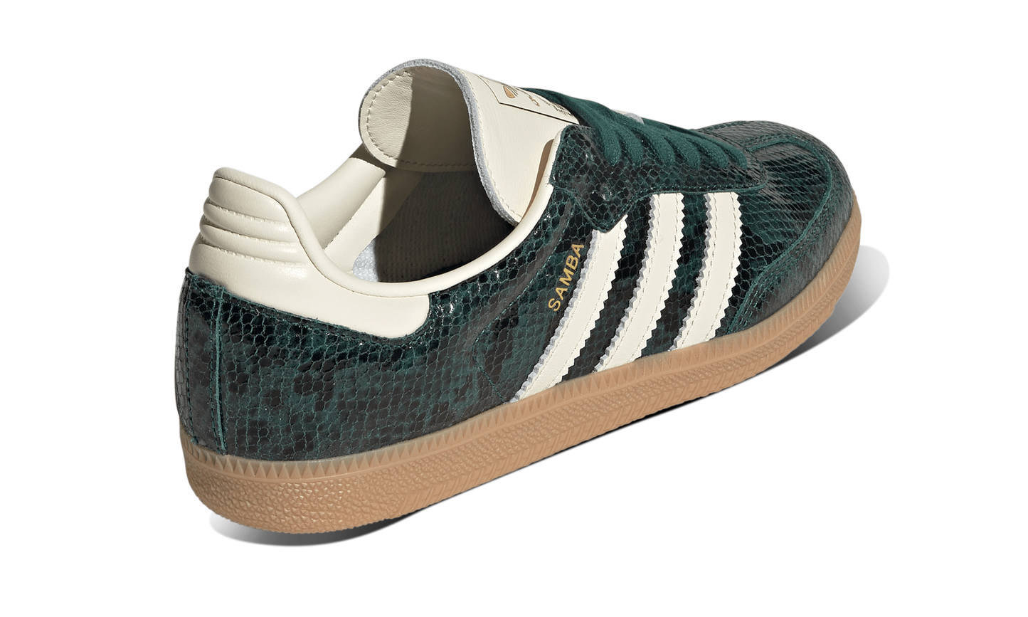 Newcop Adidas Mujer Samba Og Snakeskin Collegiate Green Zapatillas 3