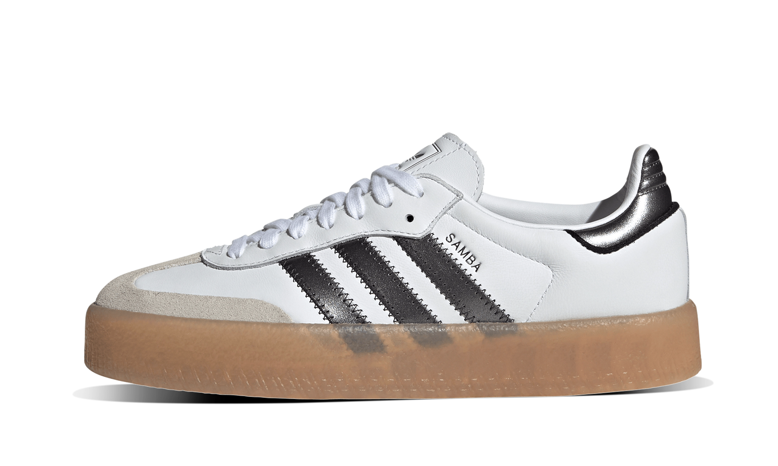 Newcop Adidas Mujer Sambae Cloud White Black Gum Zapatillas 1
