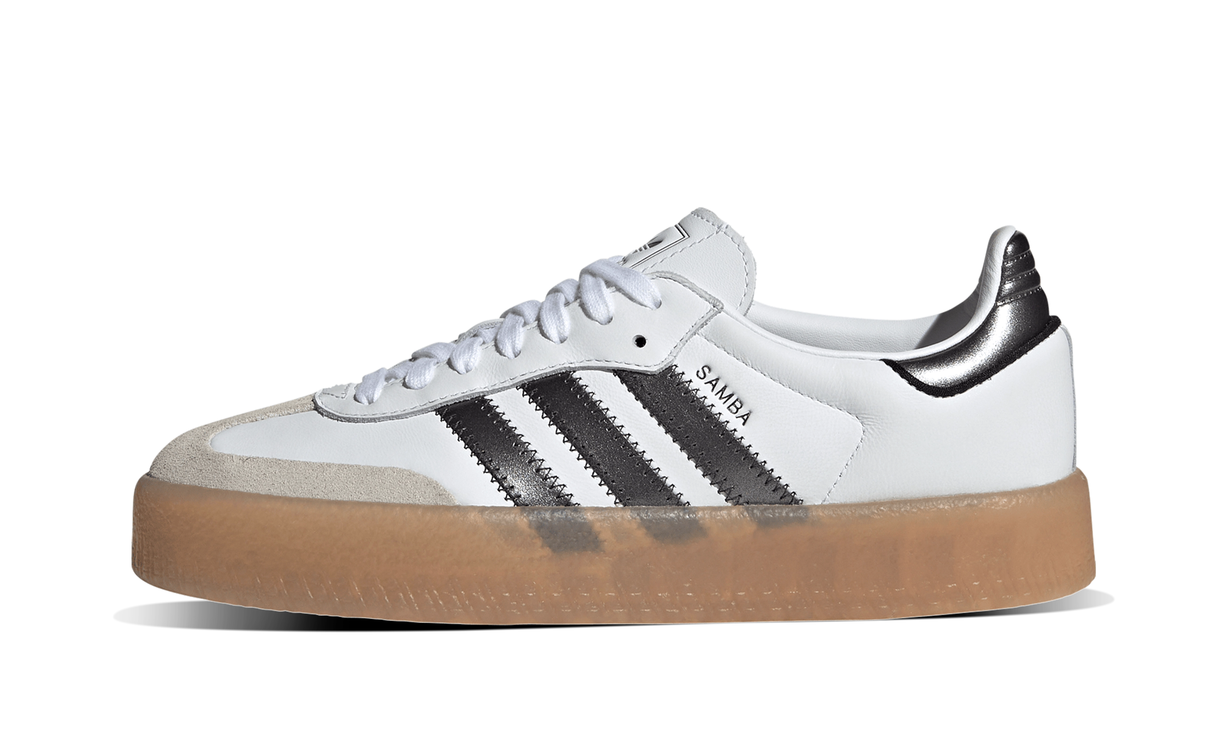 Newcop Adidas Mujer Sambae Cloud White Black Gum Zapatillas 1