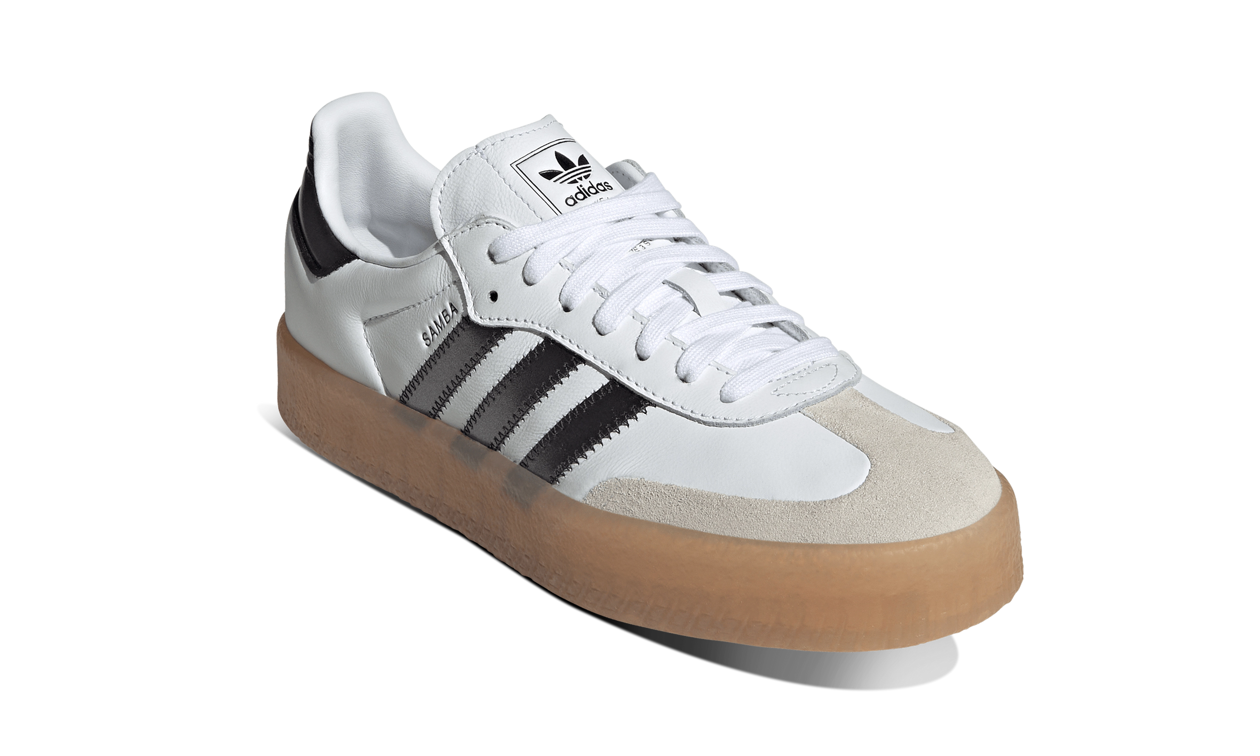Newcop Adidas Mujer Sambae Cloud White Black Gum Zapatillas 2