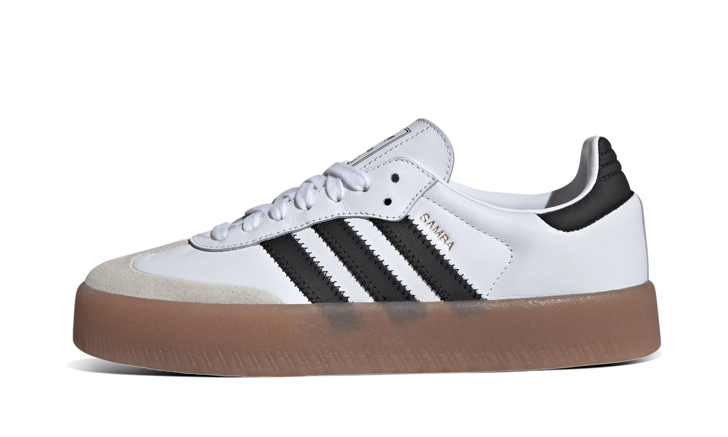 Newcop Adidas Mujer Sambae Cloud White Metallic Gold Zapatillas 1