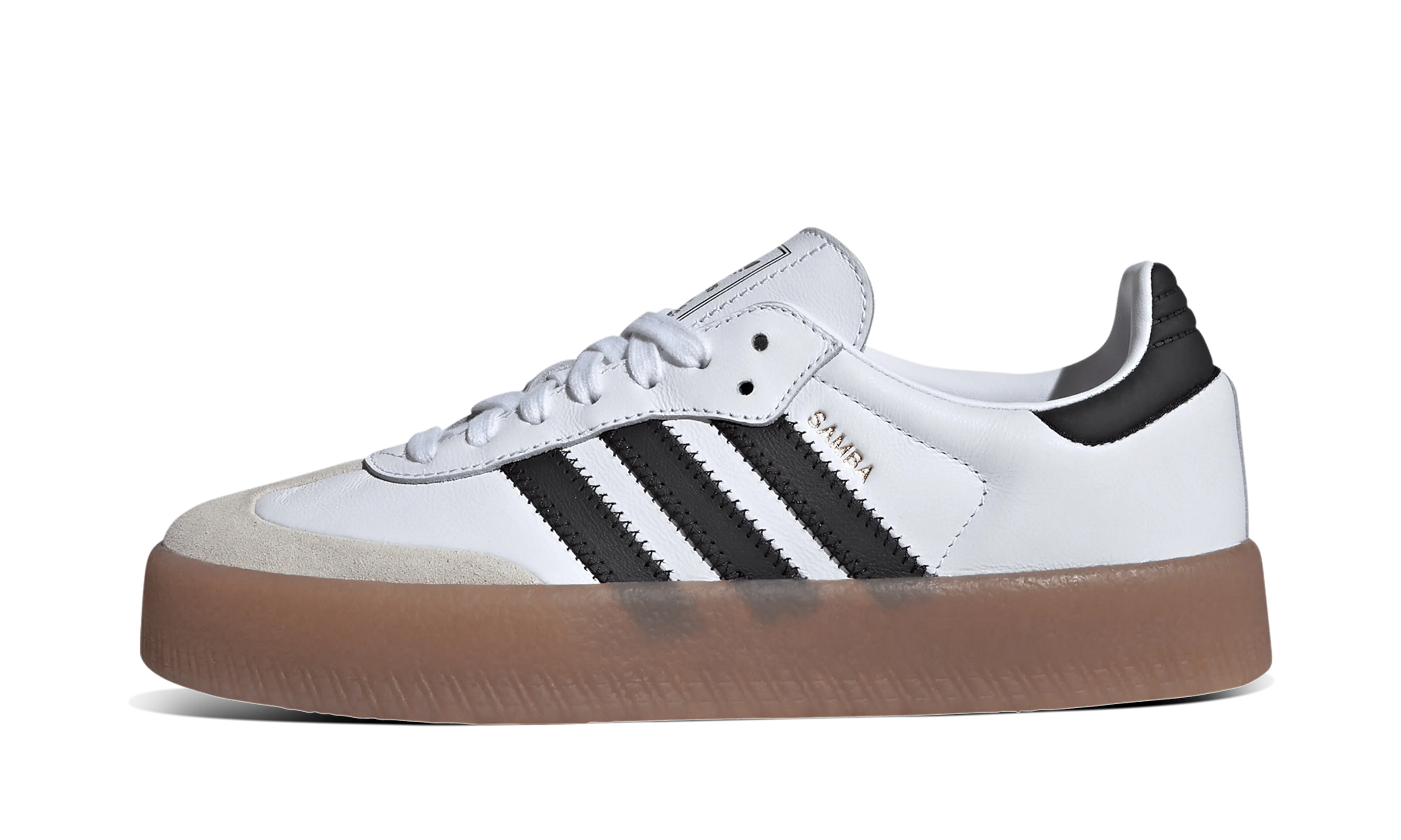 Newcop Adidas Mujer Sambae Cloud White Metallic Gold Zapatillas 1