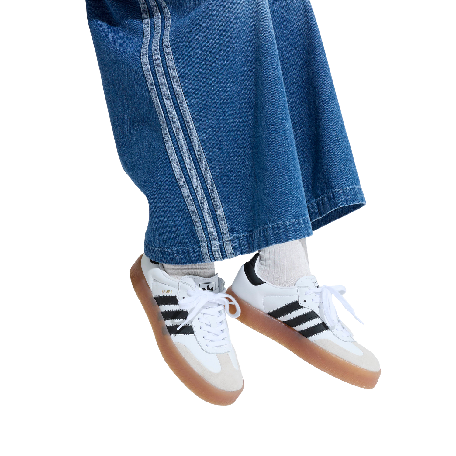 Newcop Adidas Mujer Sambae Cloud White Metallic Gold Zapatillas 6