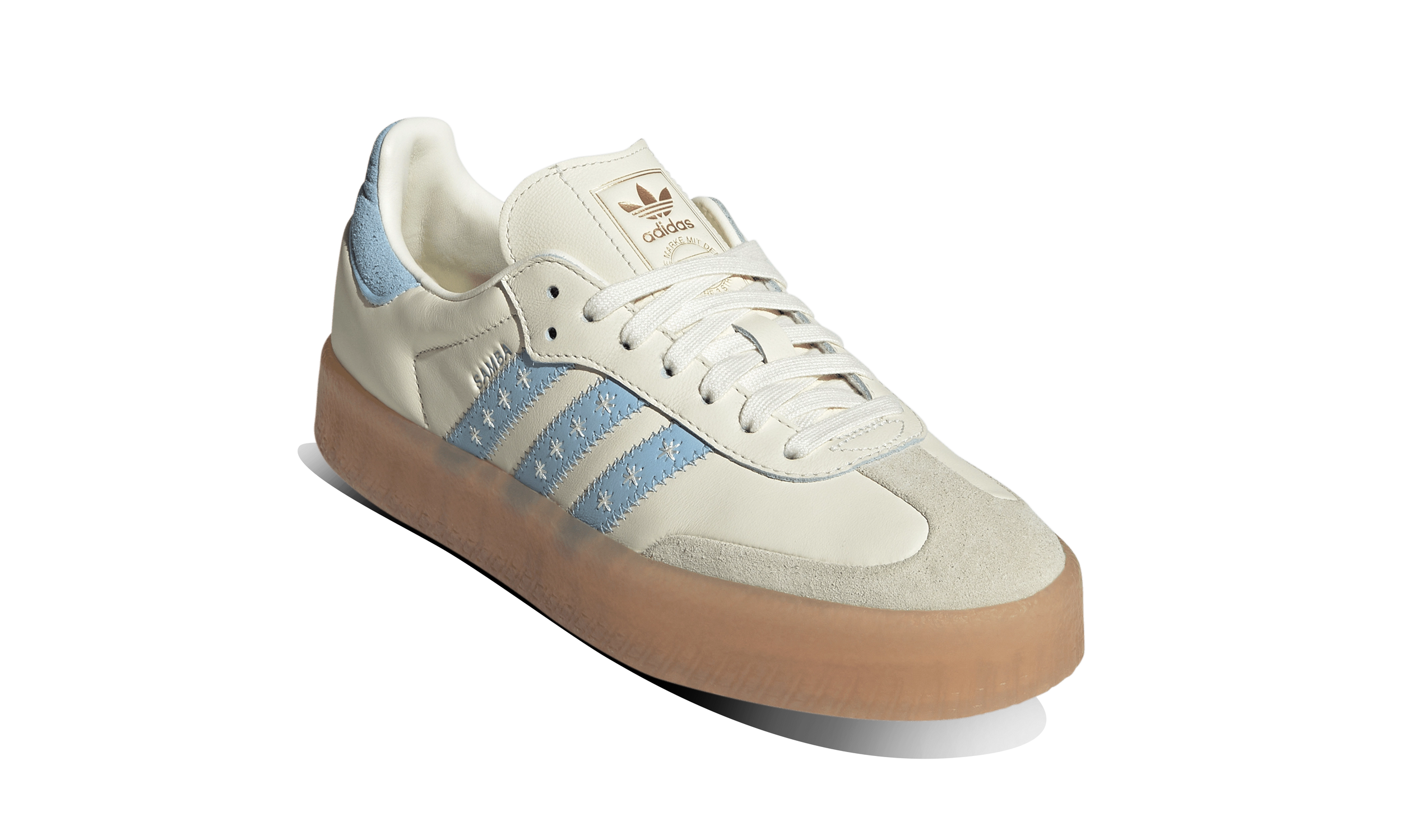 Newcop Adidas Mujer Sambae Crew White Zapatillas 2