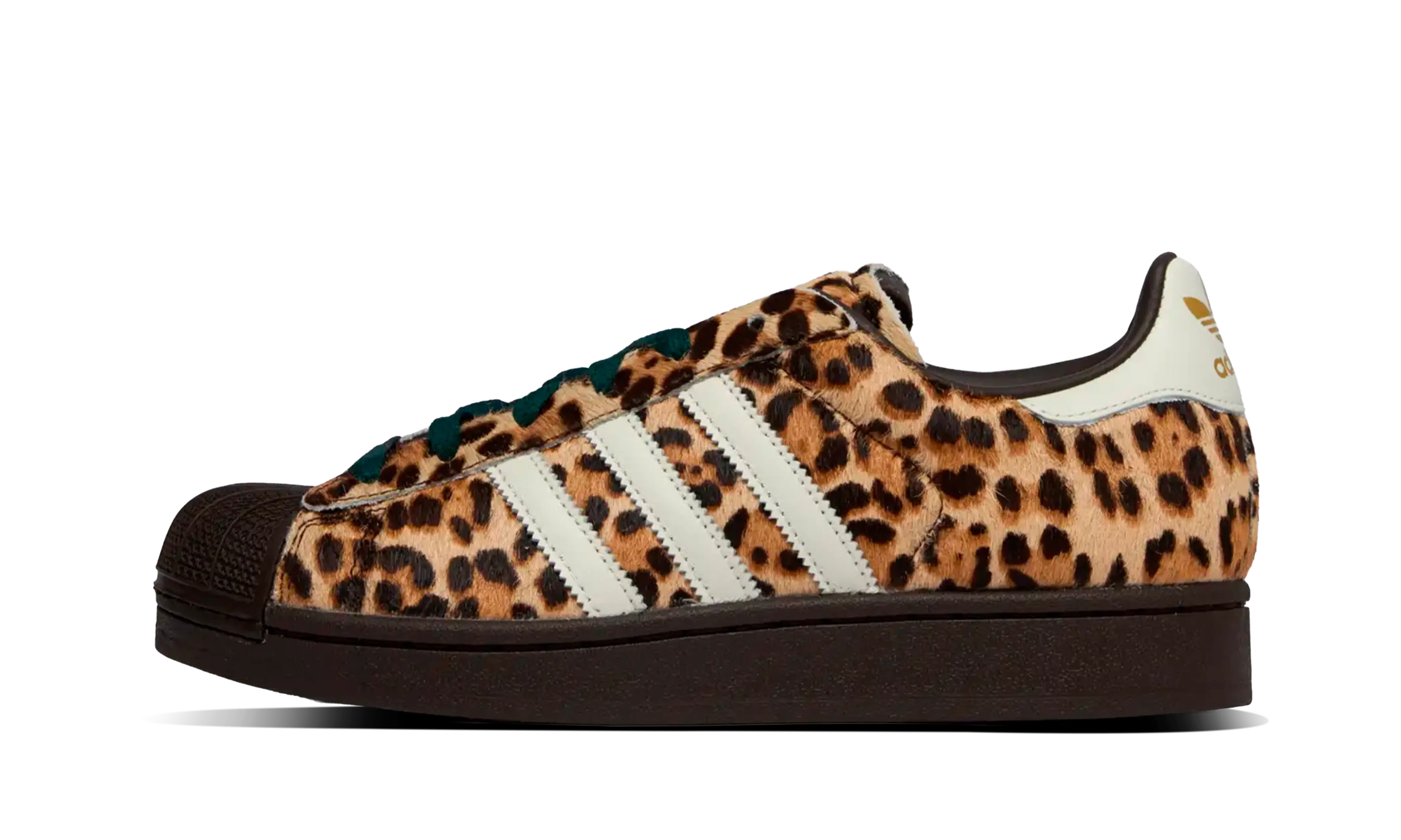 Newcop Adidas Mujer Superstar Ii Leopard Dark Brown Ivory Zapatillas 1