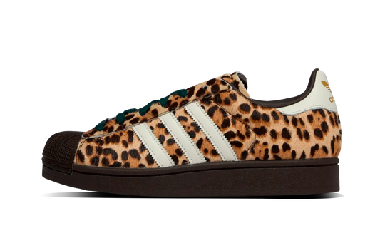 Newcop Adidas Mujer Superstar Ii Leopard Dark Brown Ivory Zapatillas 1