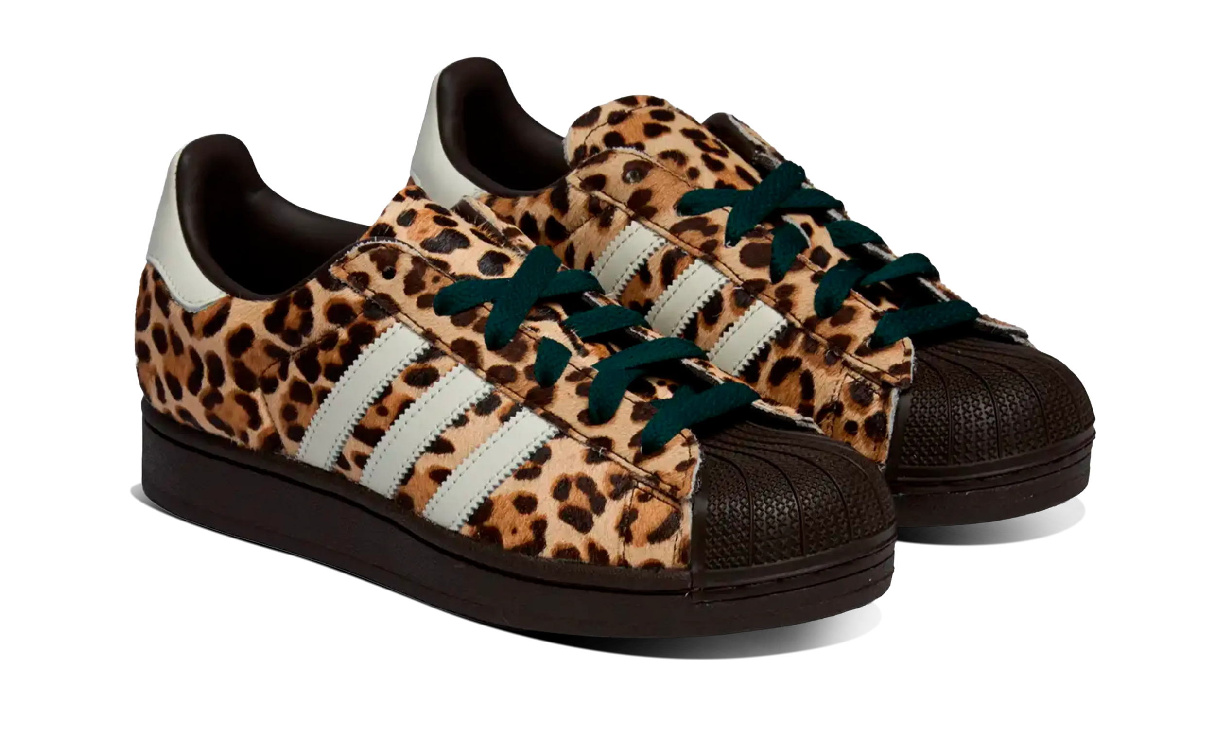 Newcop Adidas Mujer Superstar Ii Leopard Dark Brown Ivory Zapatillas 2