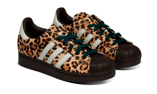 Newcop Adidas Mujer Superstar Ii Leopard Dark Brown Ivory Zapatillas 2