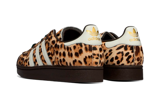 Newcop Adidas Mujer Superstar Ii Leopard Dark Brown Ivory Zapatillas 3