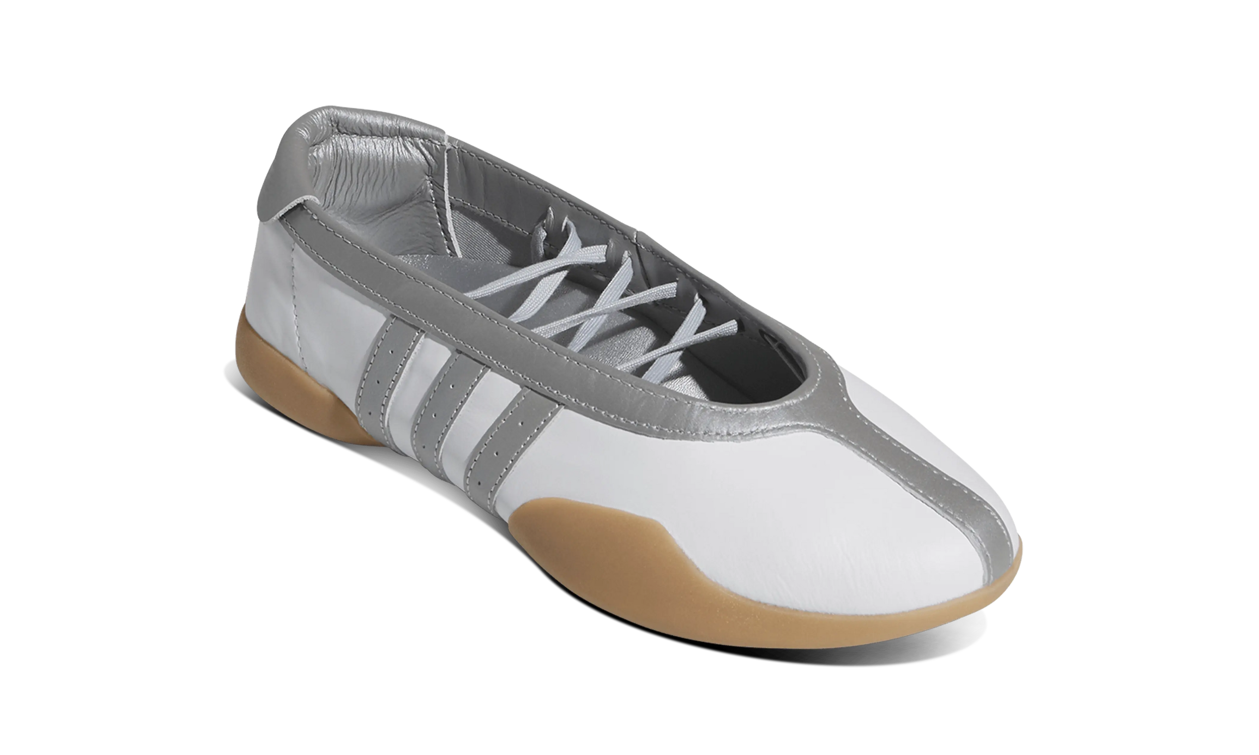 Newcop Adidas Mujer Taekwondo Mei Ballet White Silver Metallic Zapatillas 2