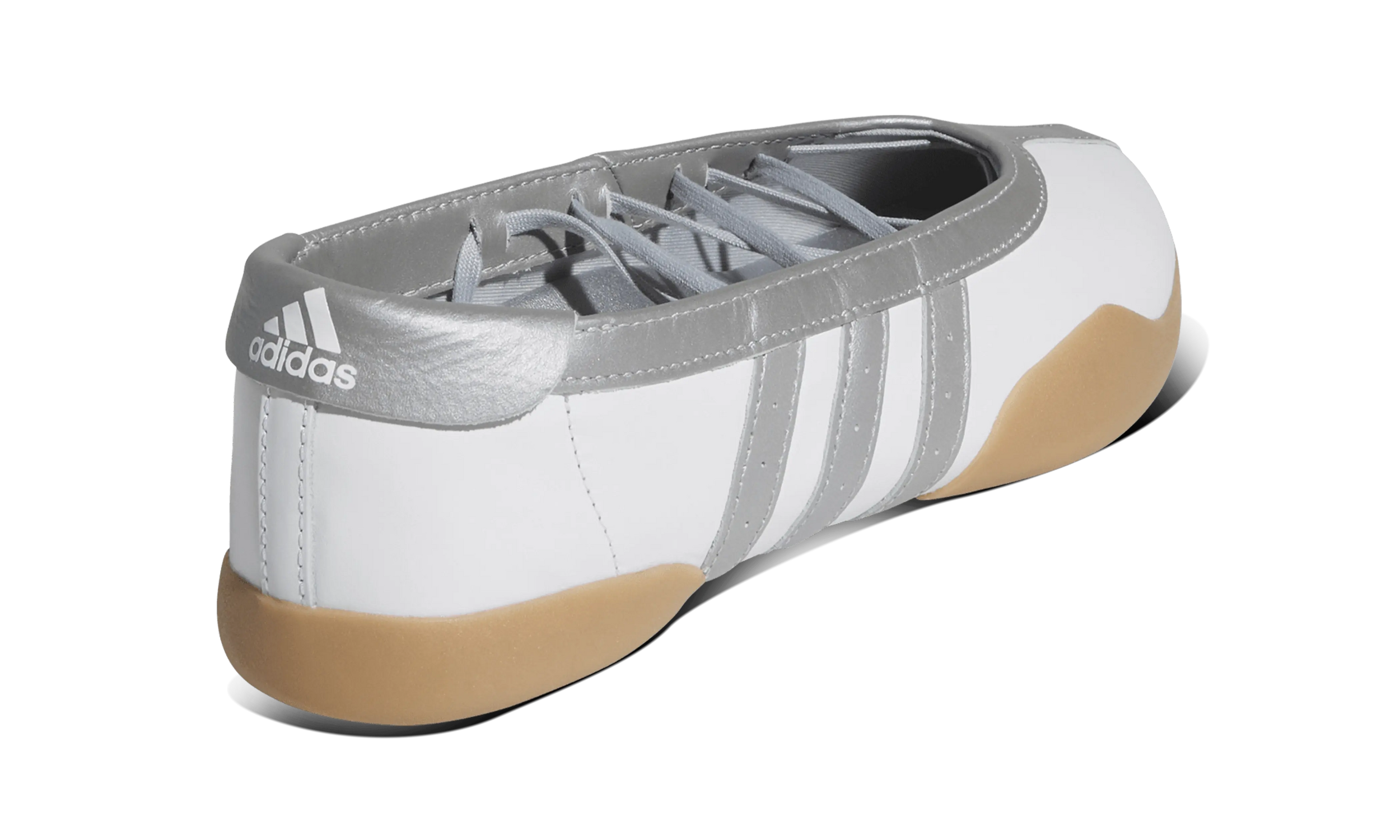 Newcop Adidas Mujer Taekwondo Mei Ballet White Silver Metallic Zapatillas 3