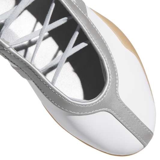 Newcop Adidas Mujer Taekwondo Mei Ballet White Silver Metallic Zapatillas 4