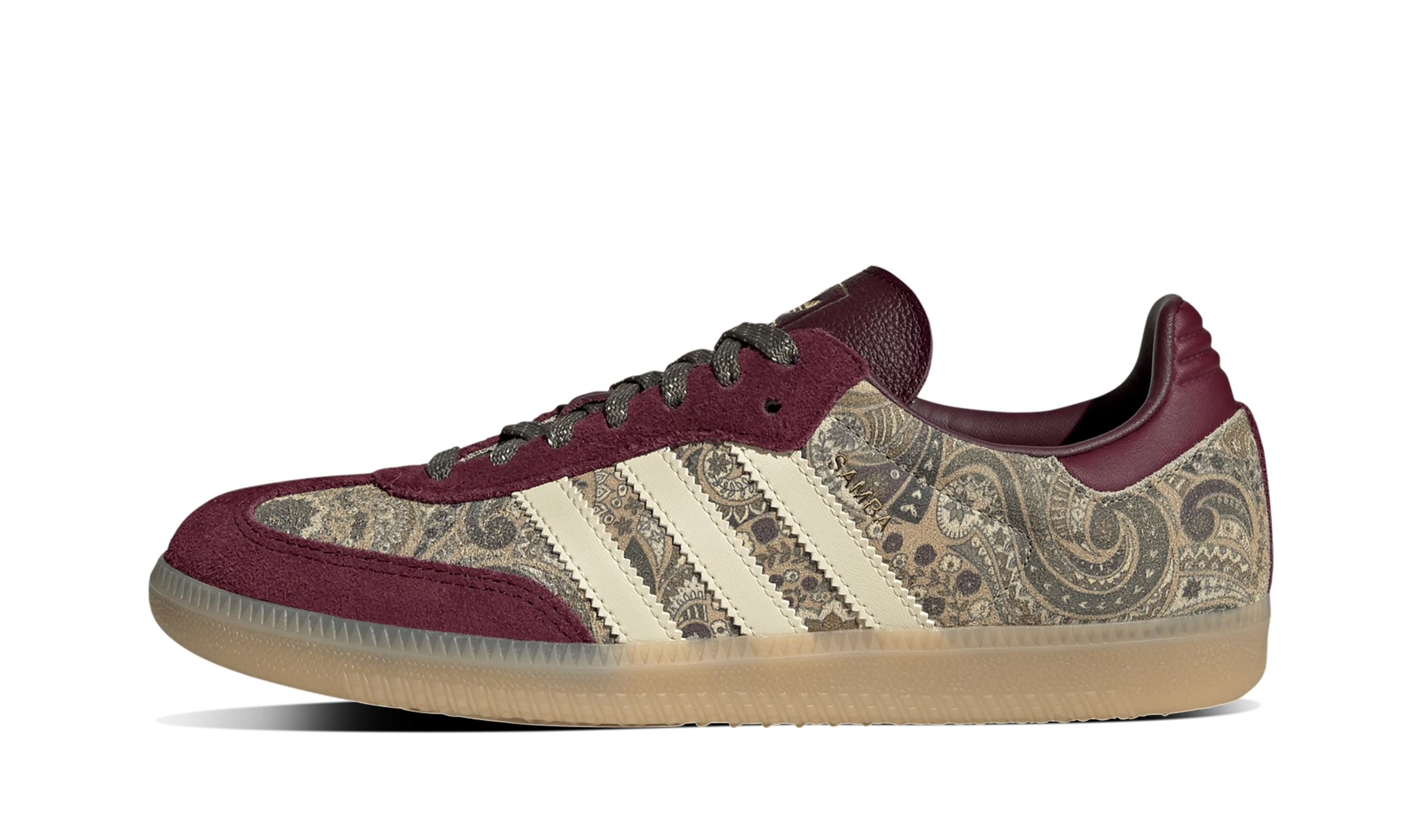 Newcop Adidas Samba Og Liberty London Maroon Warm Vanilla Zapatillas 1
