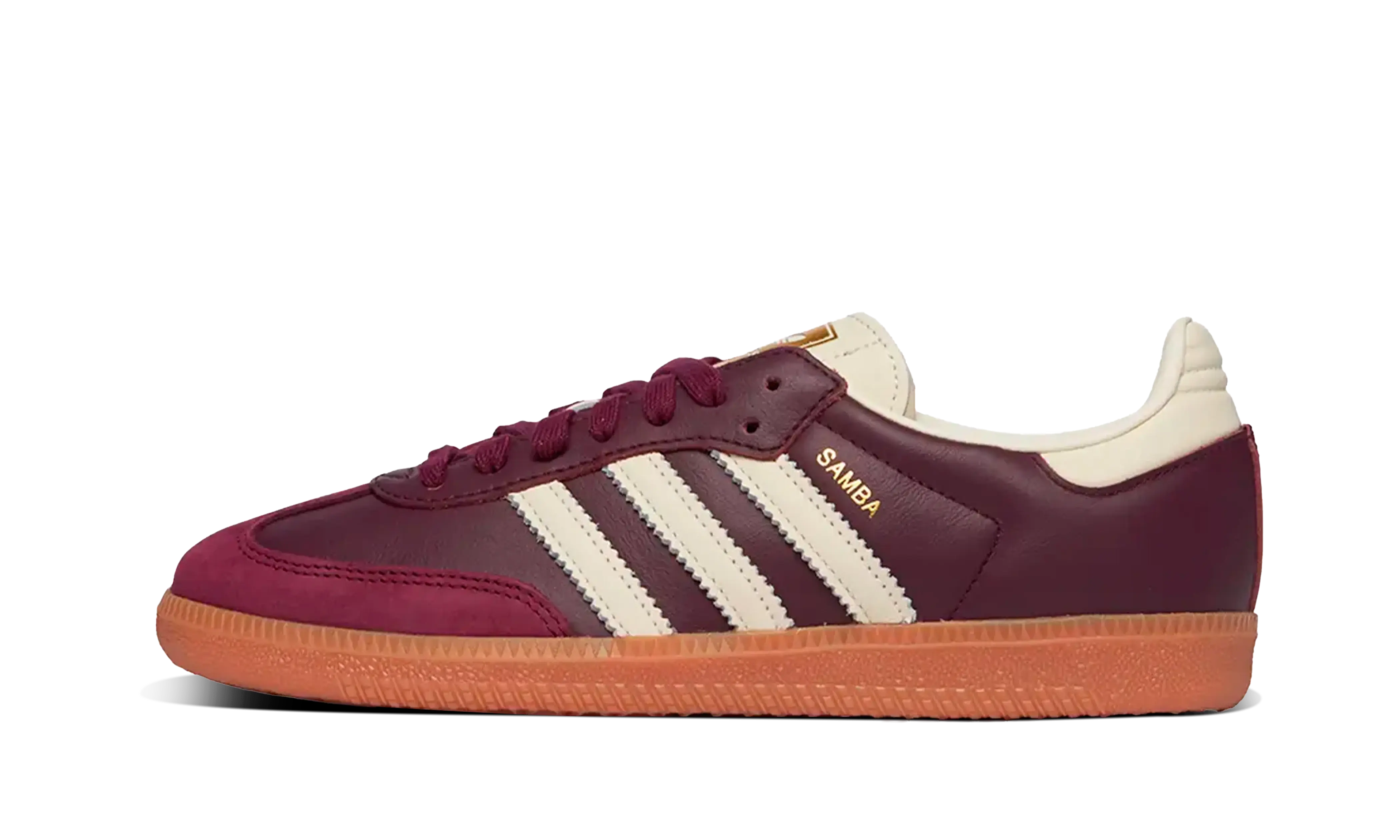 Newcop Adidas Samba Og Maroon Gold Metallic Zapatillas 1