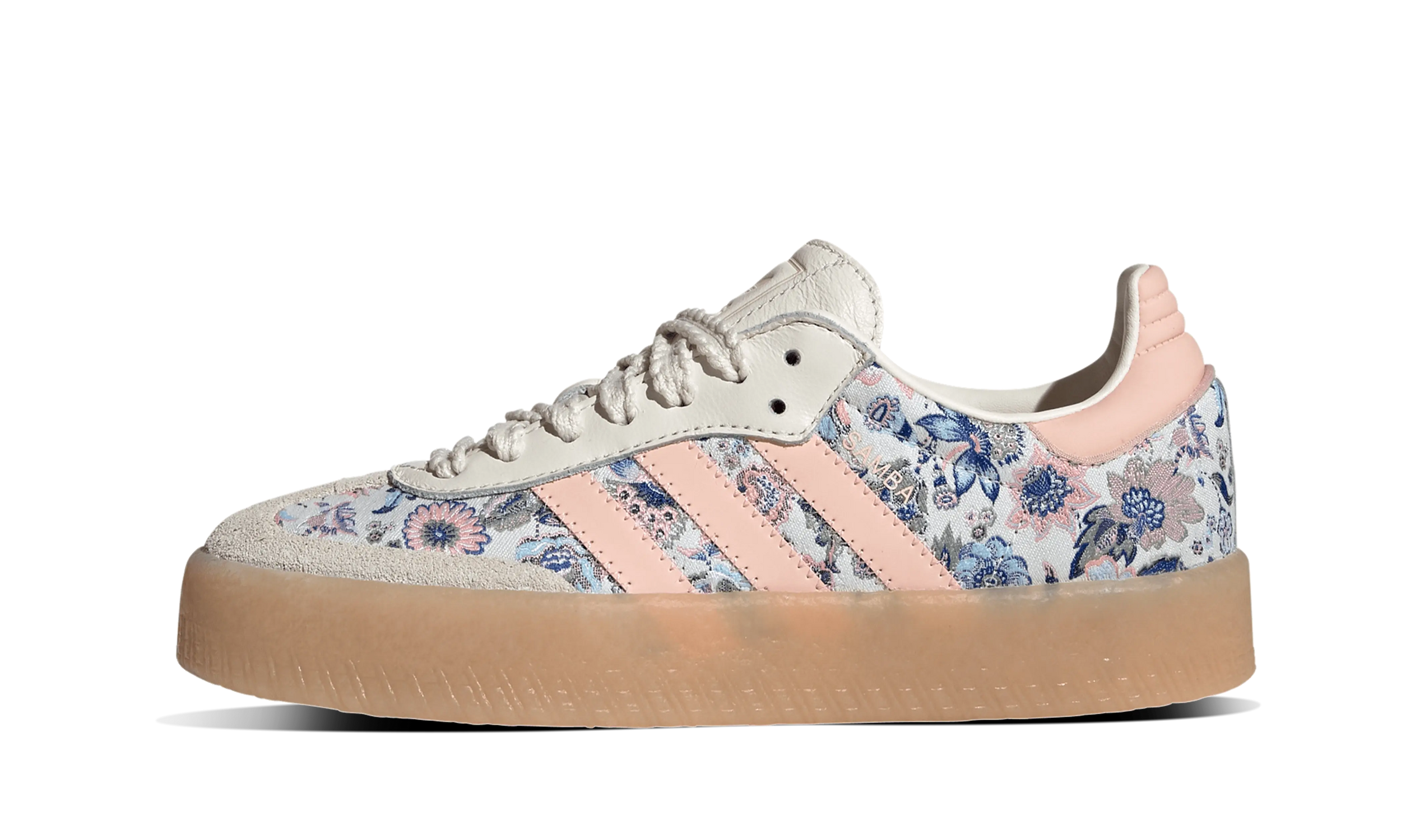 Newcop Adidas Sambae Liberty London Off White Blush Pink Zapatillas 1