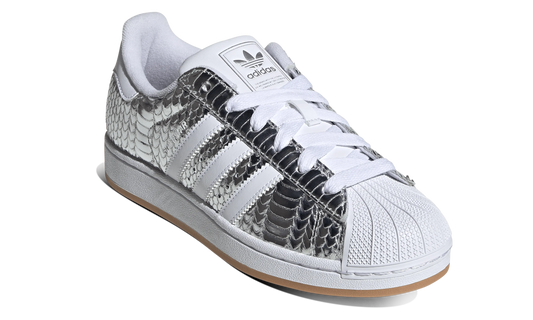 Newcop Adidas Superstar Ii Patent Snakeskin Silver Metallic Zapatillas 3